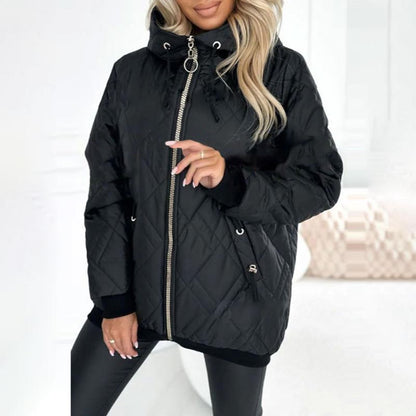 Women's Quilted Hooded Jacket
