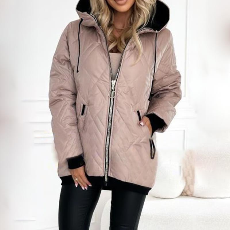 Women's Quilted Hooded Jacket