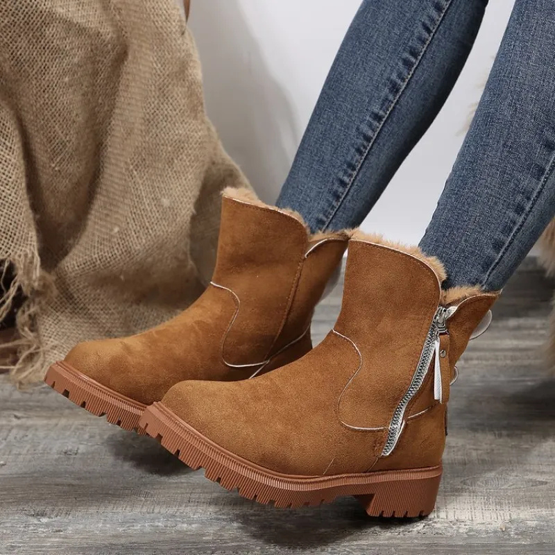 Women's Fur Collar Winter Boots