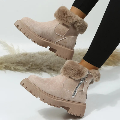 Women's Fur Collar Winter Boots