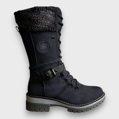Women's Knitted Collar Winter Boots