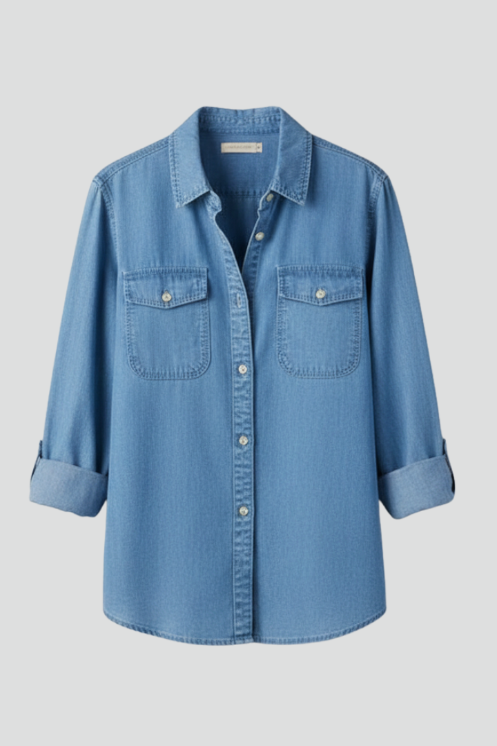 Women’s Classic Button Denim Shirt