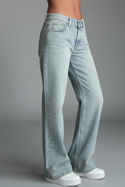 Women’s Low Waist Straight Jeans
