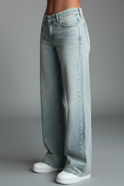 Women’s Low Waist Straight Jeans