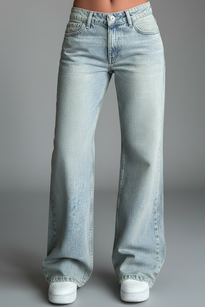Women’s Low Waist Straight Jeans