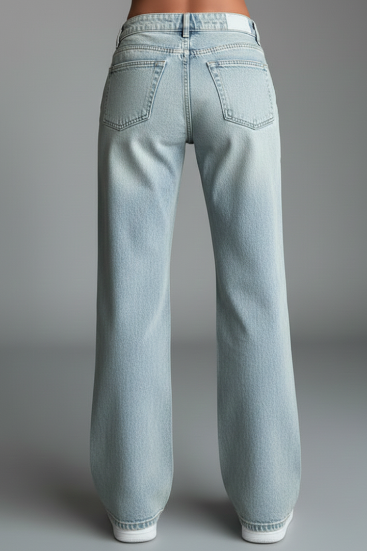 Women’s Low Waist Straight Jeans