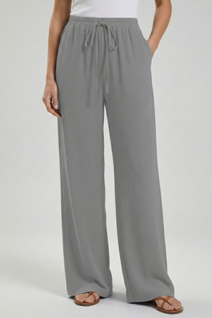 Women’s Drawstring Palazzo Trousers