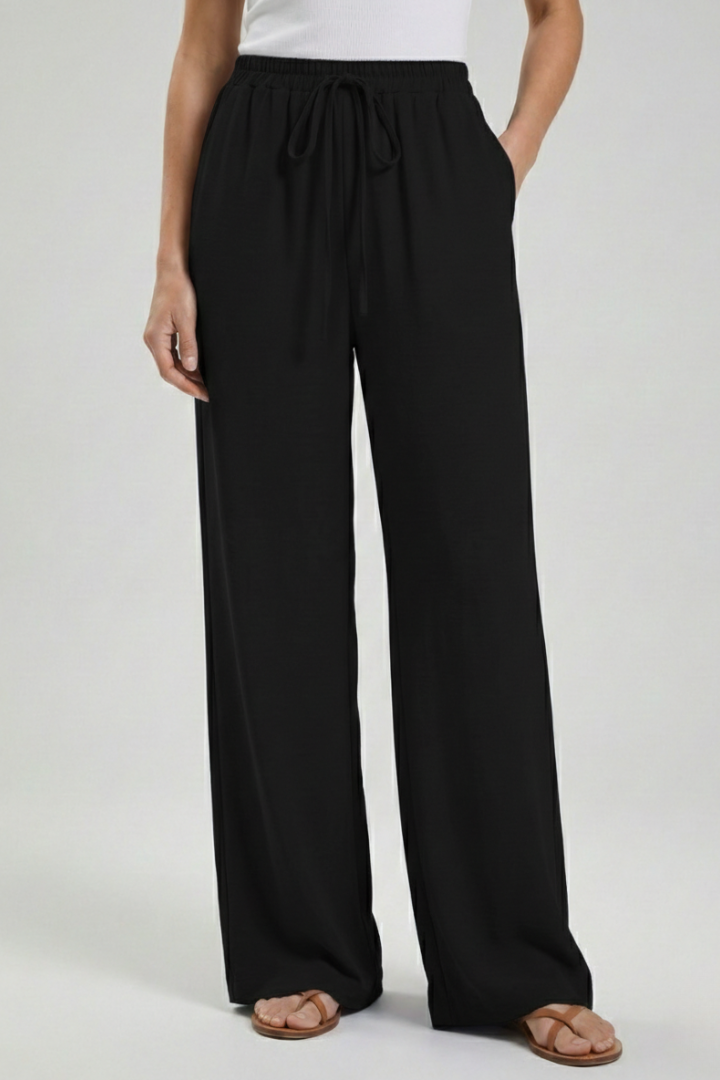 Women’s Drawstring Palazzo Trousers