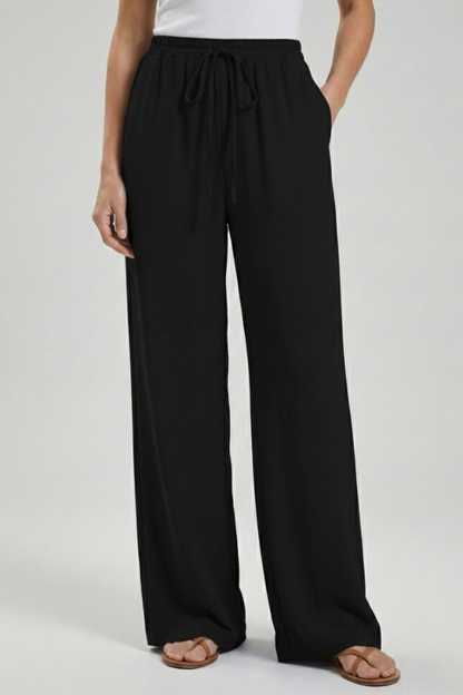 Women’s Drawstring Palazzo Trousers
