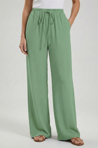 Women’s Drawstring Palazzo Trousers