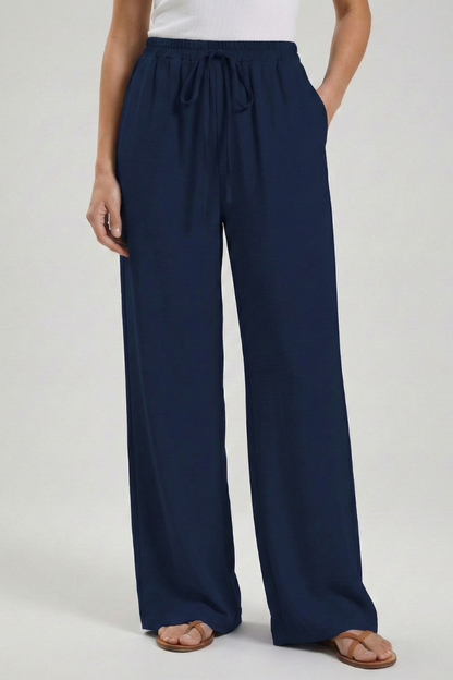 Women’s Drawstring Palazzo Trousers
