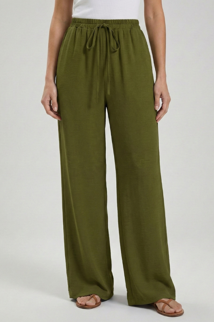 Women’s Drawstring Palazzo Trousers