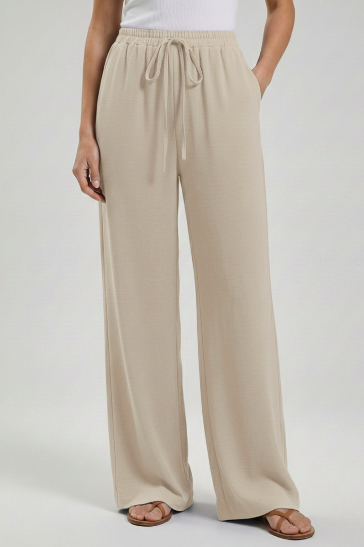 Women’s Drawstring Palazzo Trousers