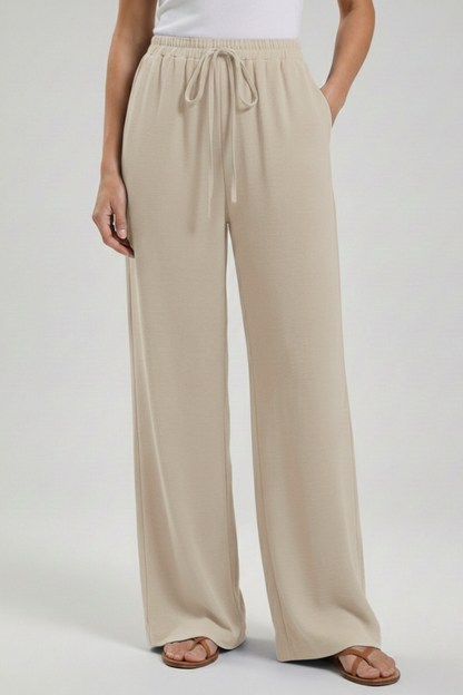 Women’s Drawstring Palazzo Trousers