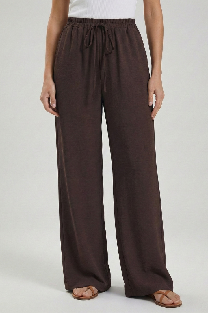 Women’s Drawstring Palazzo Trousers