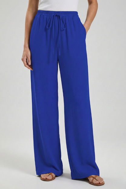 Women’s Drawstring Palazzo Trousers