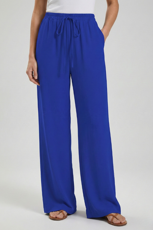 Women’s Drawstring Palazzo Trousers