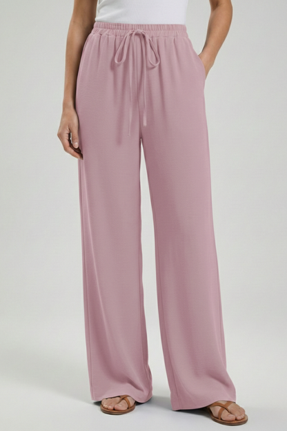 Women’s Drawstring Palazzo Trousers