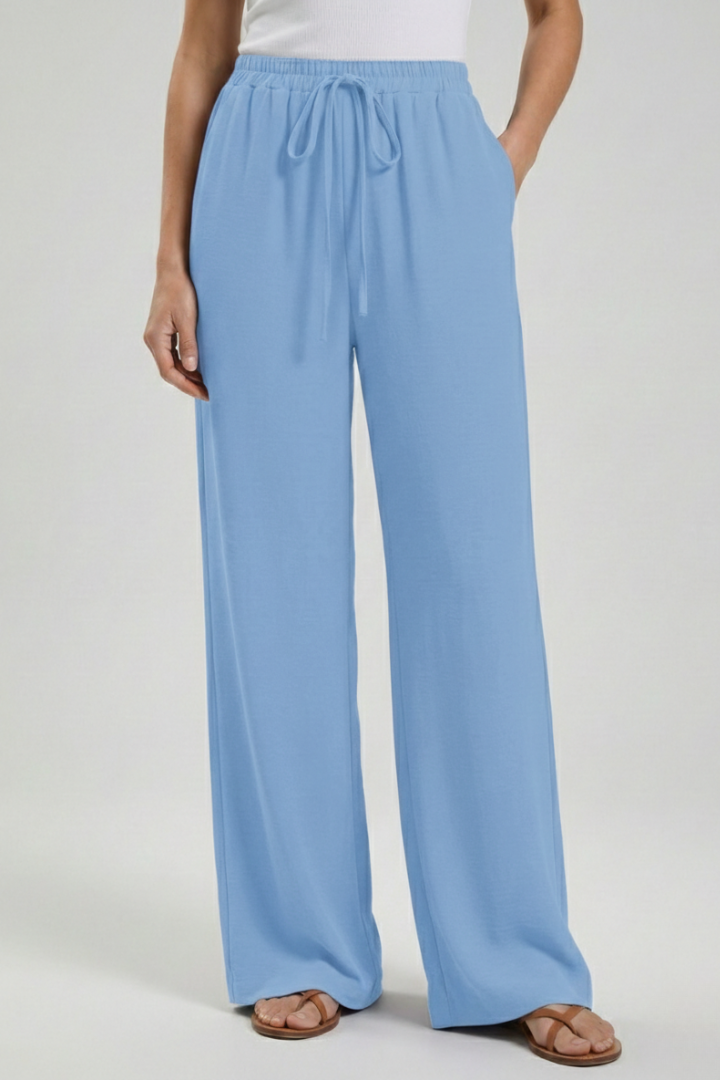 Women’s Drawstring Palazzo Trousers