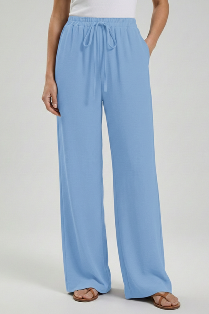 Women’s Drawstring Palazzo Trousers