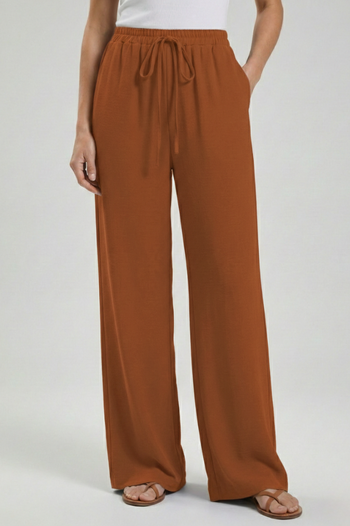 Women’s Drawstring Palazzo Trousers