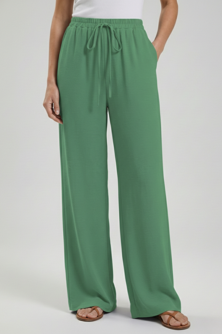 Women’s Drawstring Palazzo Trousers
