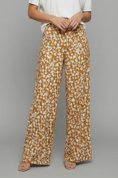 Women's Floral Print Palazzo Trousers