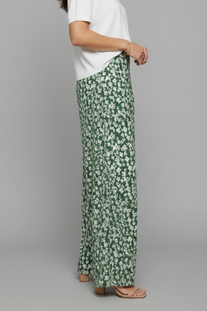 Women's Floral Print Palazzo Trousers