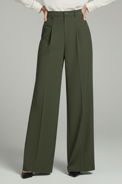 Women's Pleated Palazzo Wide Trousers