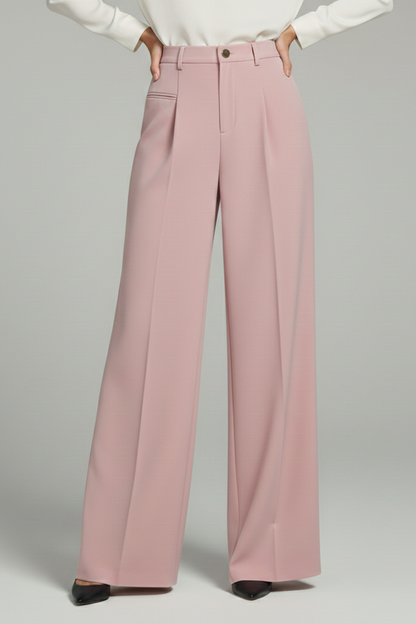 Women's Pleated Palazzo Wide Trousers