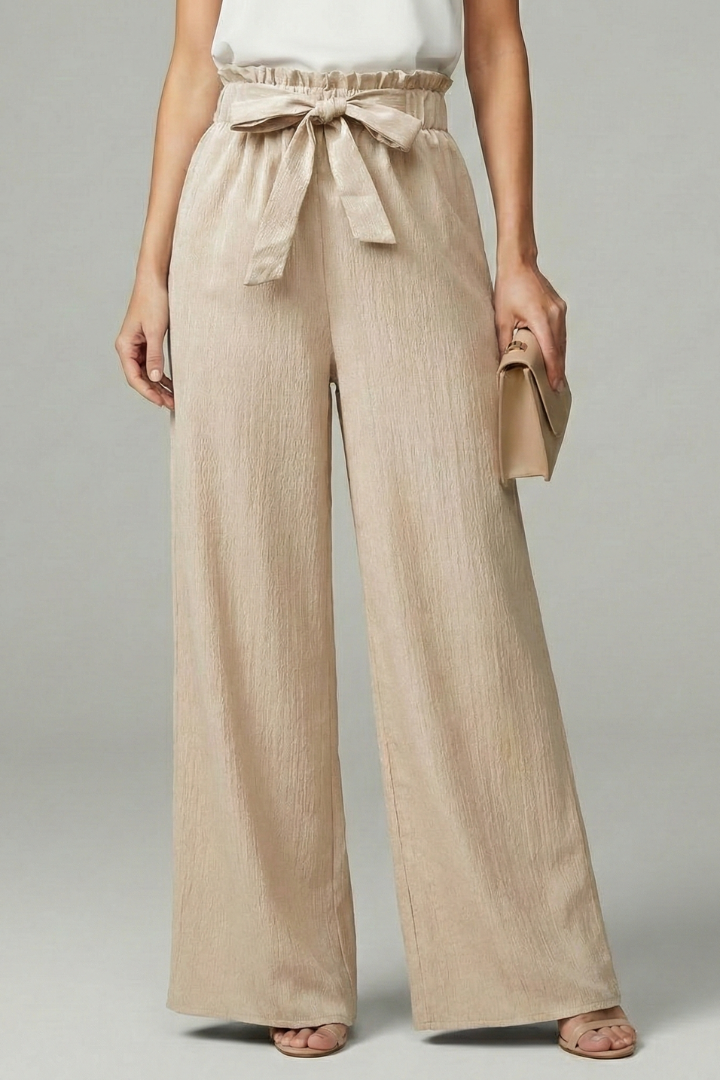 Women’s Tie Belt Palazzo Trousers
