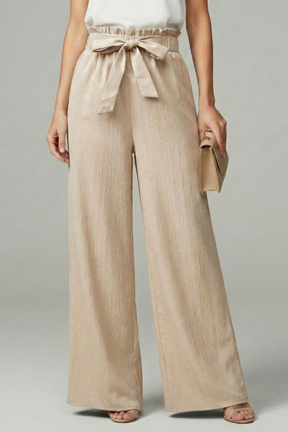 Women’s Tie Belt Palazzo Trousers