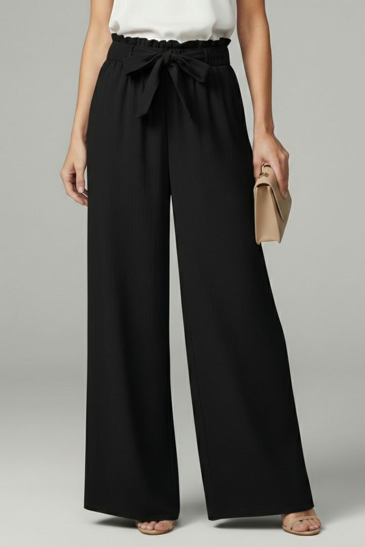 Women’s Tie Belt Palazzo Trousers