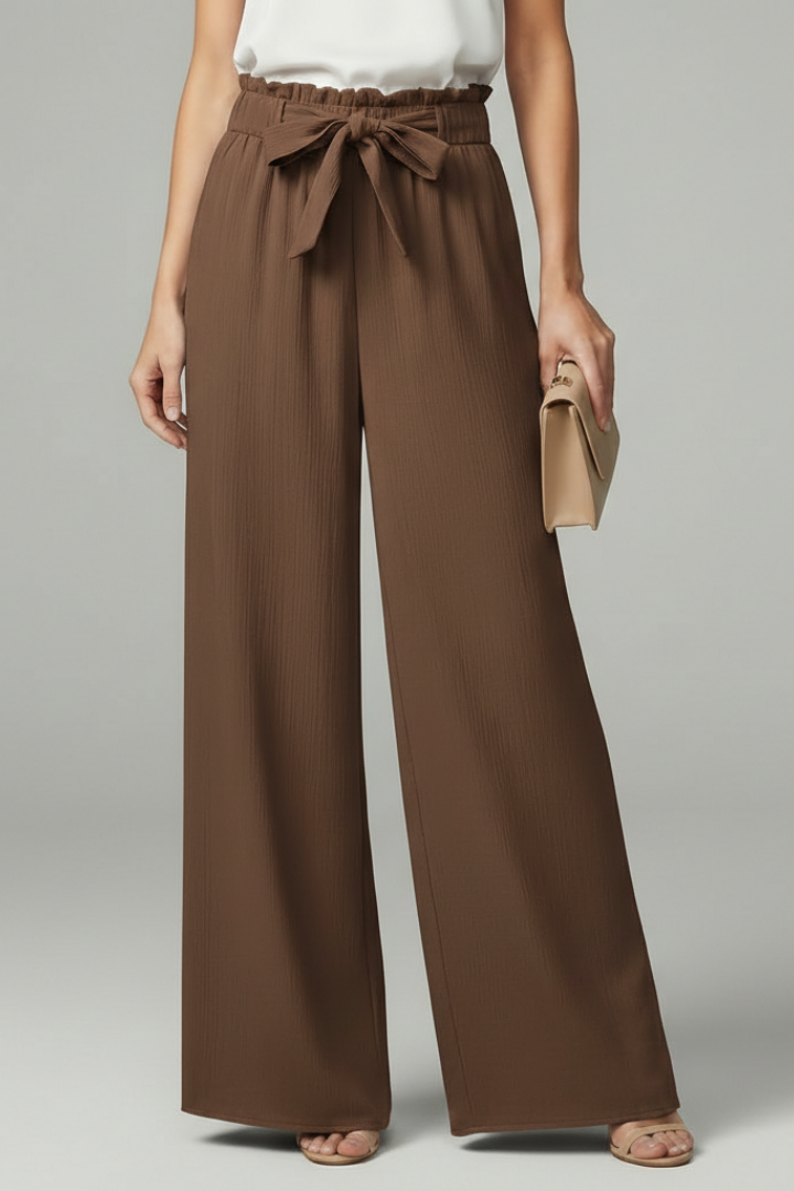 Women’s Tie Belt Palazzo Trousers