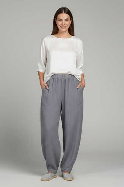 Women’s Elastic Waist Casual Trousers