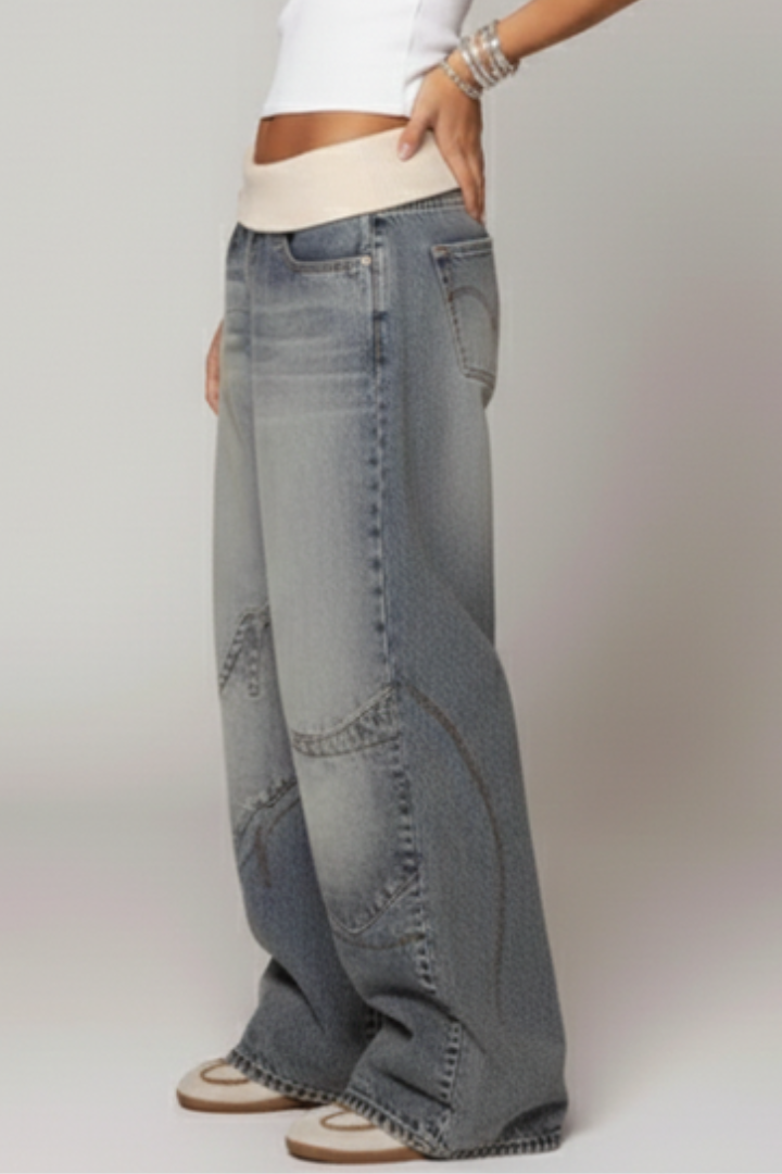 Women's Baggy Wide Leg Jeans