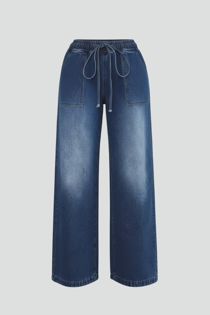 Women's Wide Leg Drawstring Trousers