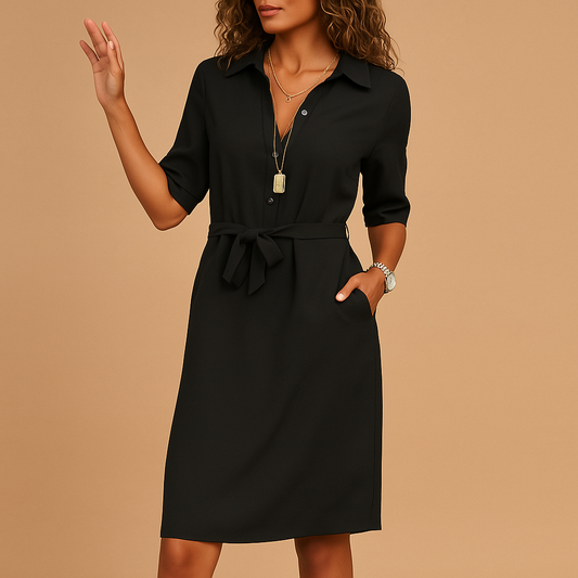Women’s Belted Spring Shirt Dress