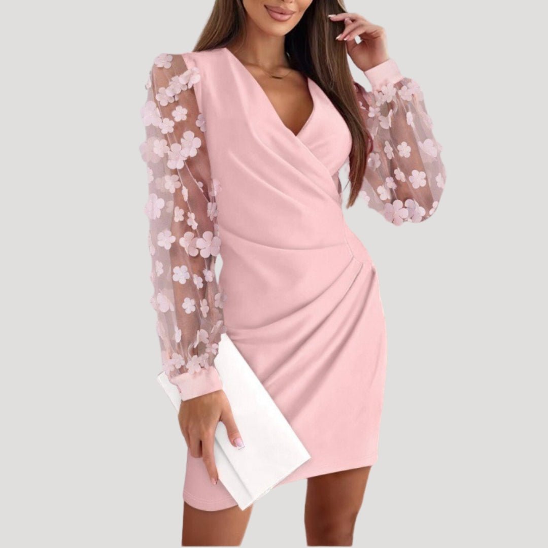 Women’s Elegant Wrap Mini Dress