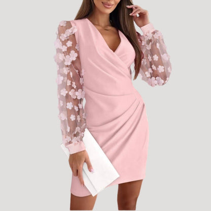 Women’s Elegant Wrap Mini Dress