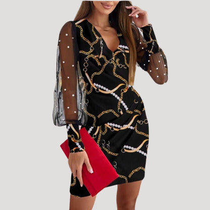 Women’s Elegant Wrap Mini Dress