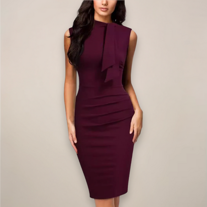 Women's Sleeveless Sheath Midi Dress
