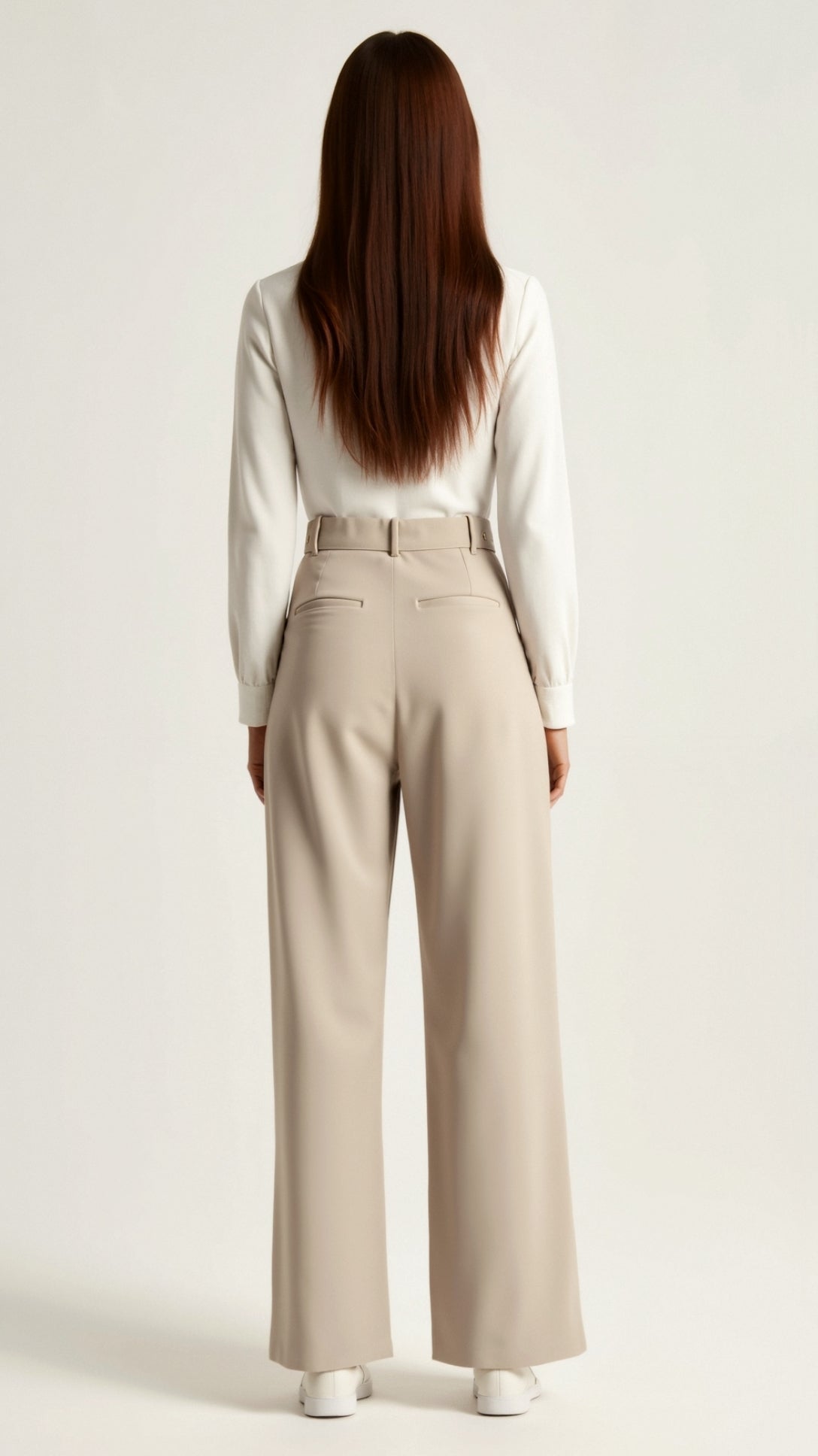 Women's High-Waist Pleated Trousers
