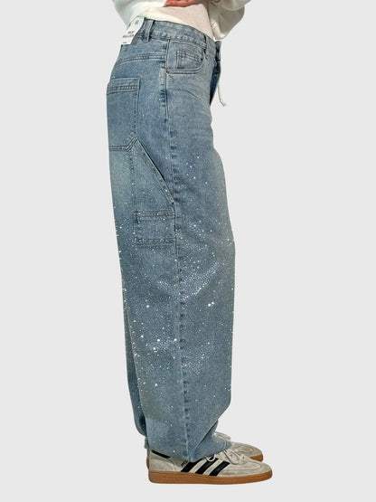 Women's Sparkle Diamond Denim Jeans
