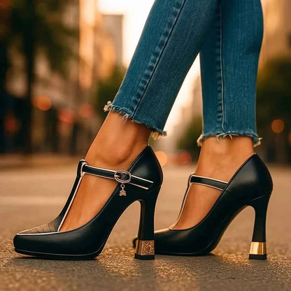 Women's Strappy Block Heel Shoes