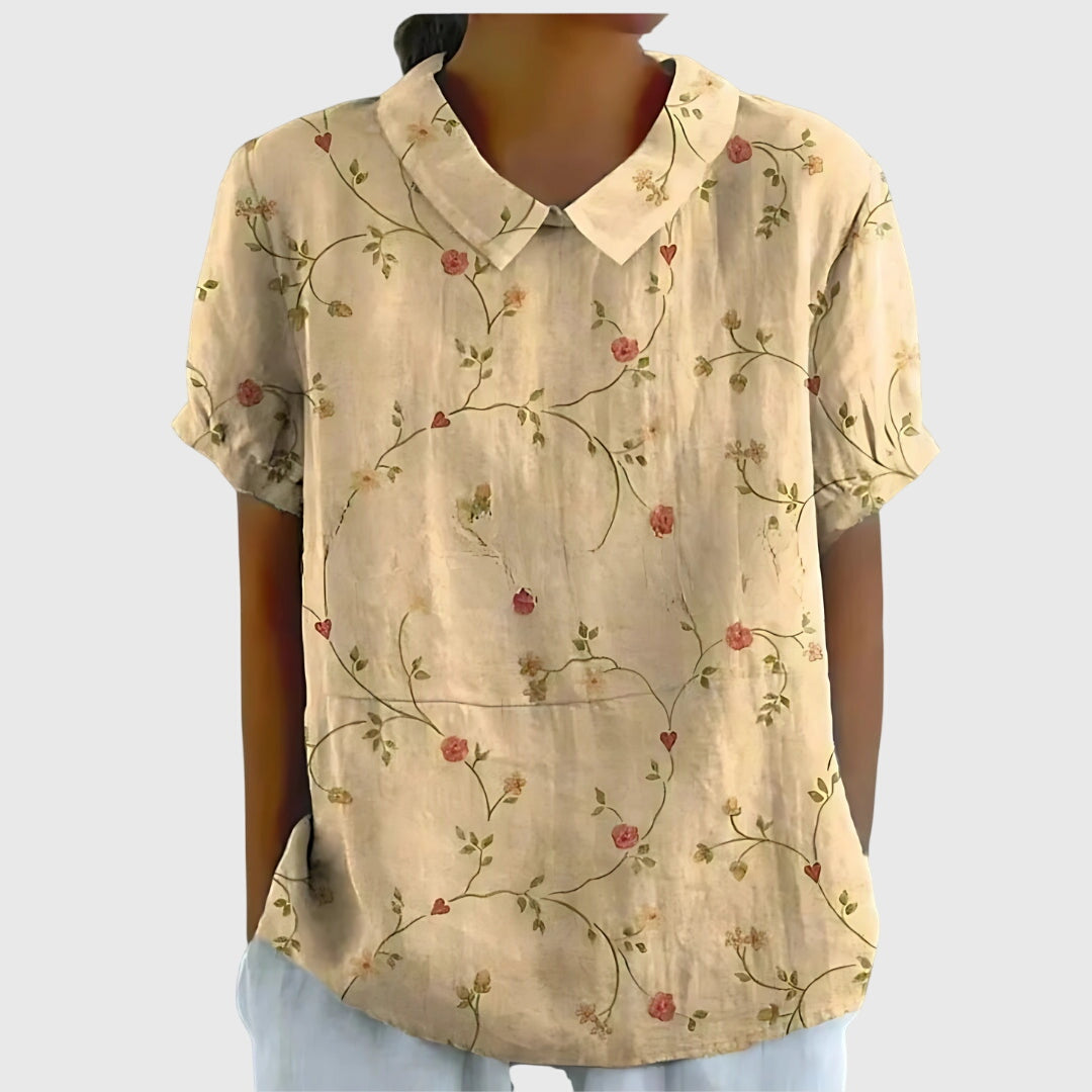 Women’s Floral Collar Blouse