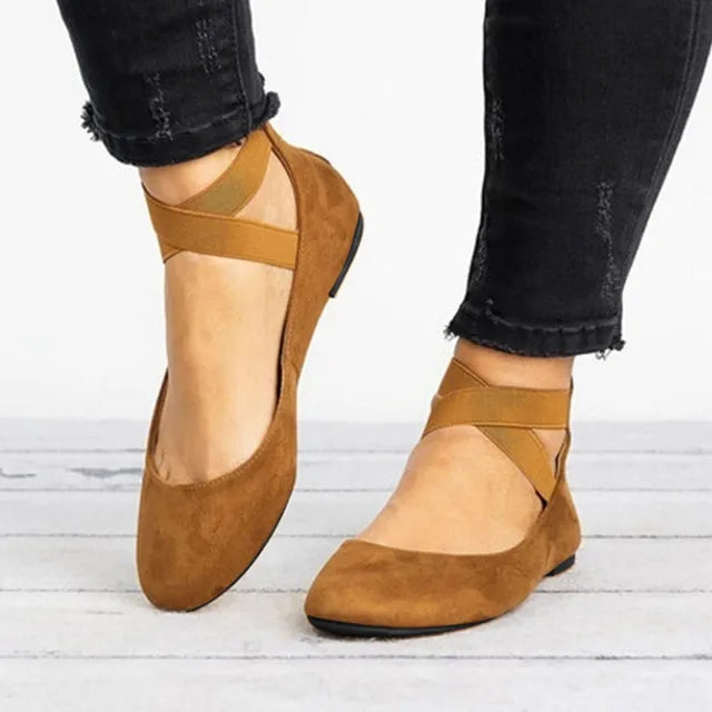 Women's Cross-Strap Flat Shoes