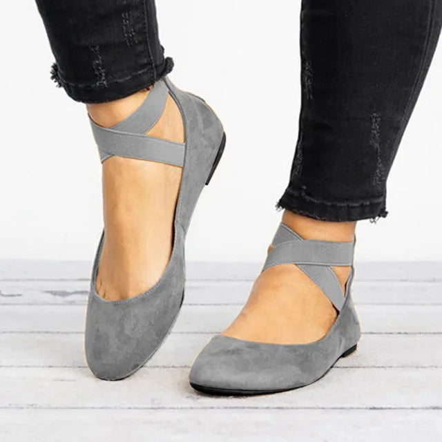 Women's Cross-Strap Flat Shoes