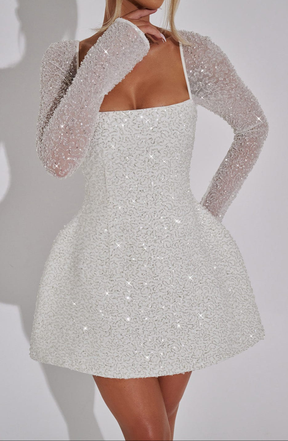 Women's Square Neck Mini Dress