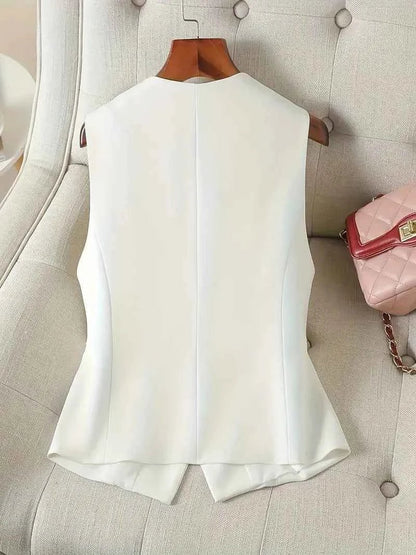 Women's Sleeveless Tailored Casual Waistcoat
